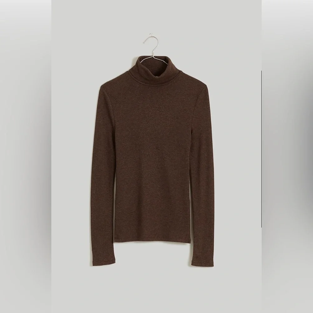 Madewell Brightside Finerib Turtleneck Long-Sleeve Tee